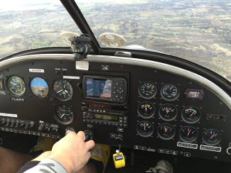 What a beautiful view from the cockpit!