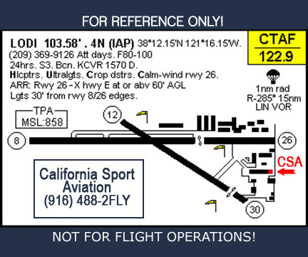 Location Map to California Sport Aviation